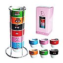 Sur un support en métal, les six coquetiers Barbapapa d’Heliopresto s’empile les uns sur les autres, afin de gagner de la place sur le plan de travail en cuisine. Toute la famille pourra avoir son coquetier personnalisé selon le personnage que chacun préfère. Sur un support en métal, les six coquetiers Barbapapa d’Heliopresto s’empile les uns sur les autres, afin de gagner de la place sur le plan de travail en cuisine. Toute la famille pourra avoir son coquetier personnalisé selon le personnage que chacun préfère.