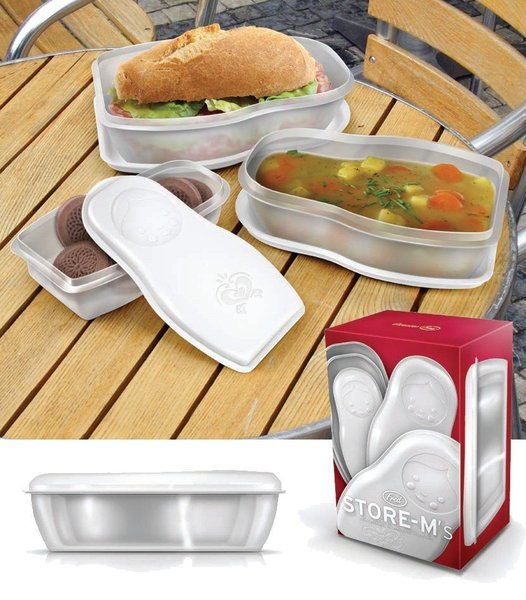 Avec Cerise sur la Déco, la poupée russe de Fred s’ouvre en deux, afin de servir de tupperware en conservant les restes d’un repas. Pratiques, elles s’emboîtent les unes dans les autres, comme rangement optimal.