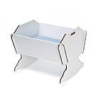 Livré en blanc à assembler, il est léger mais stable!