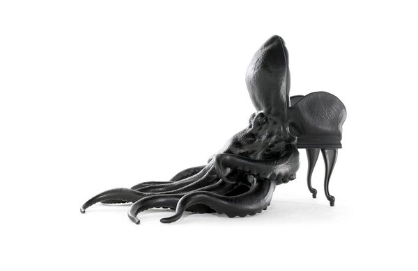 Conçu par le designer Maximo Riera Menendez, « the Octopus Chair » met à l’honneur la pieuvre dans une collection d’animaux transformés en sièges. Un cadre interne permet de maintenir stable la chaise, qui se développe avec élégance en composition tentaculaire.