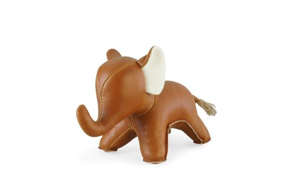 Un bureau ne peut remplir son rôle sans un presse-papier, comme ce modèle « Eléphant » de Zuny/Goodobjet.Me en simili cuir et fibre polyester.