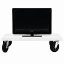 Même la télévision a le droit à sa table roulante, avec ce modèle de Boconcept. Très basse, elle se faufile dans les moindres recoins, en permettant de la déplacer où bon vous semble.