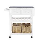 Evoquant le charme du Midi de la France, cette desserte « Sorgues » de Maison du Monde est munie de deux paniers en rotin, d’une étagère porte-bouteille et d’une tablette à tirer, pour avoir tout à portée de main.