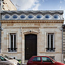 Agora 2012, prix surélévation, façade sur la rue, architecte Bertrand Nivelle.