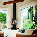 Une cheminée façon sous-marin avec cet imposant hublot. Foyer fermé. Némofocus. Focus.