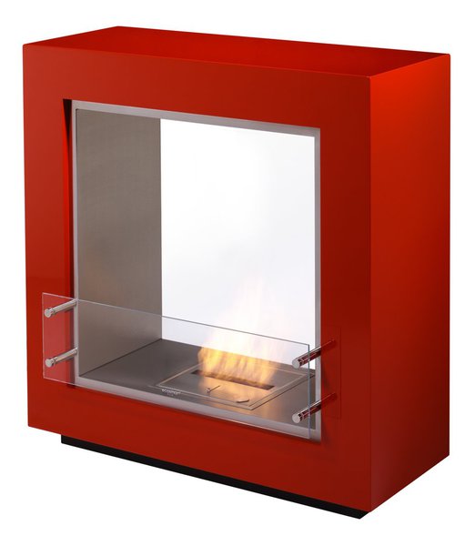 Ultra-contemporaine, cette cheminée bioéthanol est un véritable meuble design. Fusion. Ecosmart.