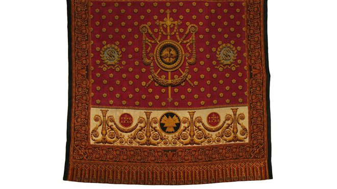 Récemment restaurée, une tenture de la basique Saint-Sernin à Toulouse.