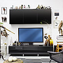 Fort de son succès, Ikea propose désormais sa version du meuble TV intégré avec le modèle « Uppleva ». Autour de la télévision et son lecteur multimédia, une série de meubles se décline pour dissimuler les cables, les haut-parleurs et la WIFI. Fort de son succès, Ikea propose désormais sa version du meuble TV intégré avec le modèle « Uppleva ». Autour de la télévision et son lecteur multimédia, une série de meubles se décline pour dissimuler les cables, les haut-parleurs et la WIFI.