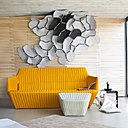 Motif décoratif emprunt d’une certaine mélancolie, la collection « Clouds » des frères Bouroullec chez Ligne Roset se constitue de modules à fixer au mur ou poser sur le sol, dans un effet tridimensionnel qui semble s’emparer de la pièce.