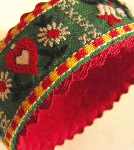 Détail du ruban et du croquet