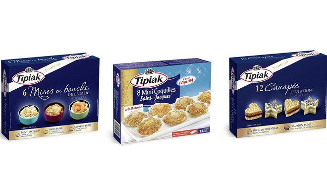 Petites mises en bouche délicieuses sur le thème de la mer et de la coquille Saint-Jacques, notamment.