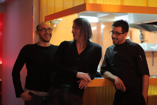 Karim Habibi, Philippe Baranès et Romuald Sanfourche, l'équipe du Braisenville.
