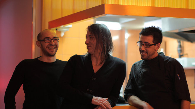 Karim Habibi, Philippe Baranès et Romuald Sanfourche, l'équipe du Braisenville.