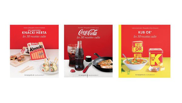 Petits cadeaux bien sympathiques que ces 3 petits livres de recettes familiales à la gloire du Coca-Cola, des Knacki et du Kub Or de notre enfance.