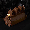 La bûche "petit baba Noël". Reste à patienter qu'elle descende du ciel...