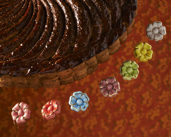 Et roule la belle galette, variation autour d'une pâte feuilletée aérienne fourrée de crème d’amande au sucre Muscovado et marrons glacés.