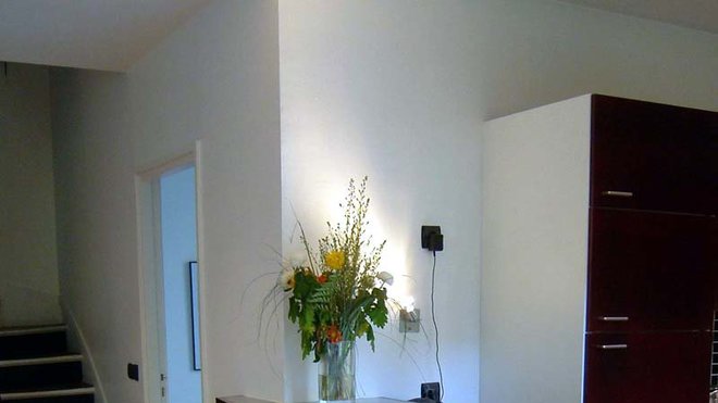 L’extension a permis de mettre en valeur les volumes intérieurs. L’extension a permis de mettre en valeur les volumes intérieurs.