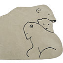 Tapis famille ours, une création originale de l'artiste Briagell Perret.