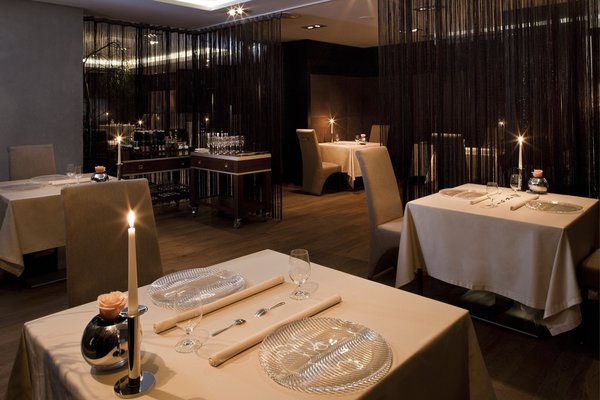 La salle du restaurant gastronomique du Rosengarten.