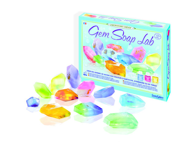 GEM SOAP LAB, mini laboratoire pour fabriquer ses savons précieux.