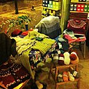 Les trésors de Christine TrÍscote Chochoy, pulls et laines au salon de thé