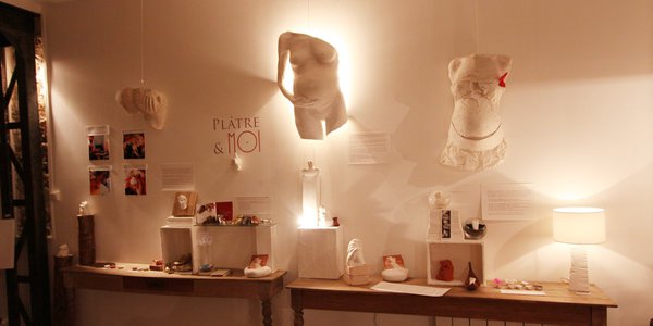 Des sculptures, des moulages et des idées de décorations dans l'atelier Plâtre Emoi