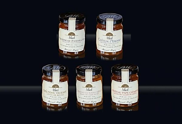 Une jolie proposition de 5 miels issus des vignobles les plus emblématiques de Bernard Magrez ! Un véritable voyage des saveurs.