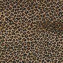 Moquette Léopard typique d'un univers à la Castaing, rééditée en 2011 par Codimat. 100% laine, largeur 70 cm.