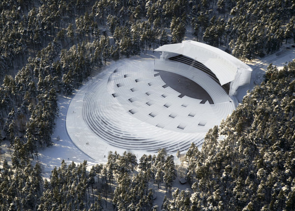 Concours pour la construction d'un auditorium en plein air à Riga, Lettonie