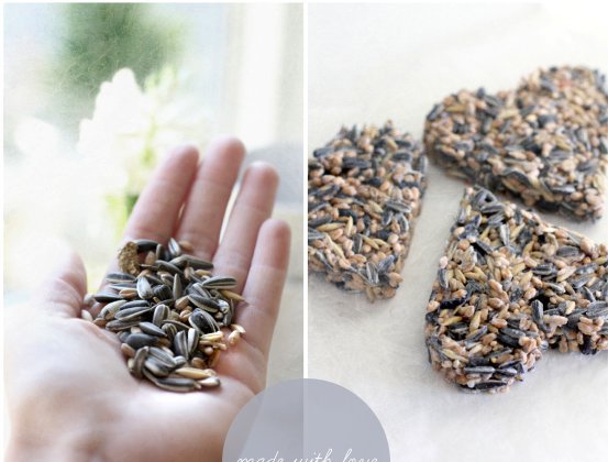 De jolis cœurs de graines à fabriquer en famille.