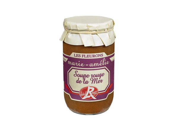 Liée étroitement à la ville de Frontignan, réputée pour sa cuisine aux poissons, Marie Amélie propose une soupe de poissons, riche de 38 % de poissons.