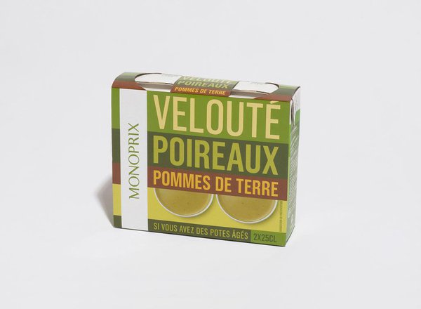 Très adaptées à une population urbaine, pressée et souvent célibataires les formats des petites soupes Monoprix en briques de 25 ml.