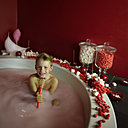 Modules spéciaux pour les enfants de 7 à 17 ans comme un bain  au lait-fraise.