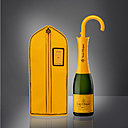Partez en goguette avec votre bouteille de Veuve Cliquot  dans sa jolie housse orange en forme de parapluie,«Suite Me».
