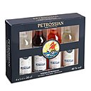 Bonne idée que ce coffret de mignonnettes pour déguster les différentes vodkas du grand spécialiste Petrossian.