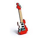 Nanoblock guitare électrique rouge, 2 lignes de bling, 2 lignes de blang!