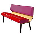 Une banquette aux couleurs gourmandes. Banquette Macaron. Tsé & Tsé Associées Une banquette aux couleurs gourmandes. Banquette Macaron. Tsé & Tsé Associées