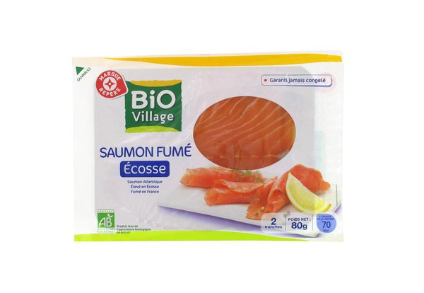 100% bio et 100% écossais pour ce saumon fumé bien goûteux.