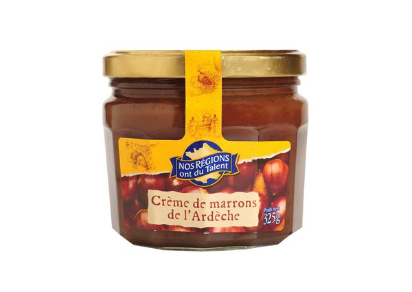 En provenance directe de la région phare des châtaigners: la fameuse crème de marrons de l'Ardèche.