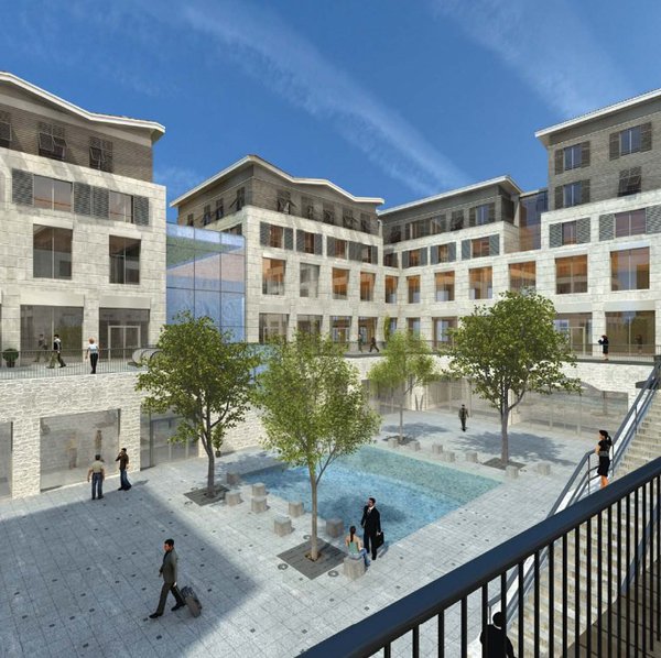 Immeubles contemporains de 3 ou 4 étages seulement pour le programme Le Carré Cheverus, à Bordeaux signé Nexity.