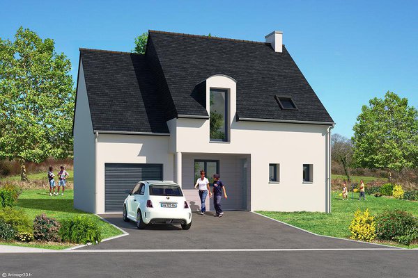 Maison individuelle dans la résidence Prat-Bras à Baden dans le Morbihan, un programme Mabimmo.