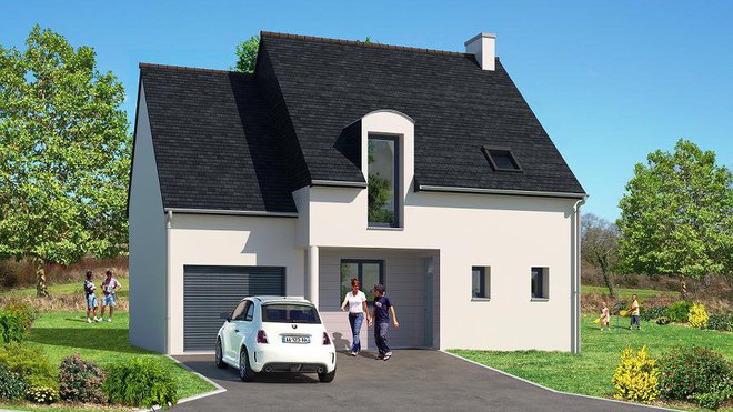 Maison individuelle dans la résidence Prat-Bras à Baden dans le Morbihan, un programme Mabimmo.