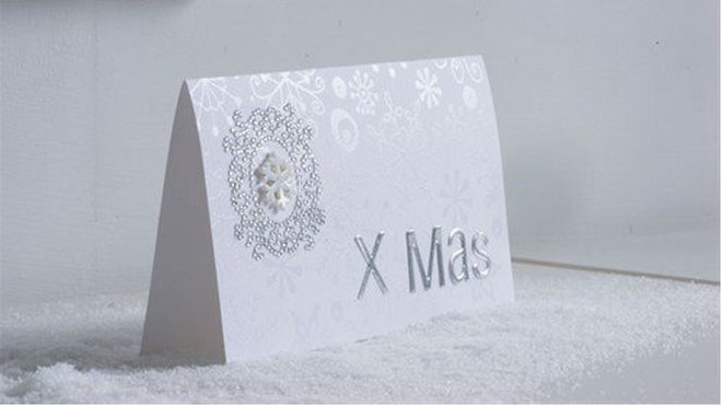 Carte de Noël argent 2012.