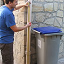 Etape 2 : Déterminer la position souhaitée du récupérateur sur le tube de descente, au-dessus du niveau de la cuve.