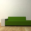 Un canapé sculptural au confort étudié en fonction des desiderata et du confort souhaité par le client.