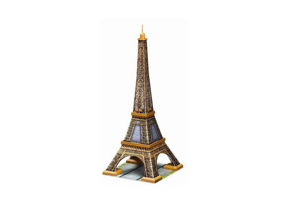 Tour Eiffel montée en puzzle 3 dimensions.
