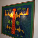 Tableau XXL de papier plissé.