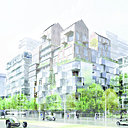 Intégration d'un ensemble de 68 logements sociaux dans un quartier parisien réaménagé en périphérie. Mutabilité des espaces en fonction des changements sociaux des habitants, capacité de densification, reconversion des parkings, volonté de rendre acteur les habitants dans la diminution des  consommations d’énergie…Le boulevard Davout fait partie d’une opération de renouvellement urbain liée à l’arrivée d’une nouvelle ligne de tramway.Mention spéciale « Prospective Urbaine ».