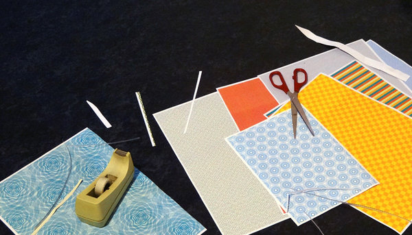 Les papiers une fois imprimés sont prêts pour vos bricolages.