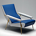 Mieux qu’un club, ce fauteuil, conçu en 1953 par Gio Ponti, pour son propre usage, a été récemment réédité. Il est composé d’une structure en acier satiné, et recouvert de cuir bicolore. Son inclinaison particulière favorise la relaxation et la farniente.